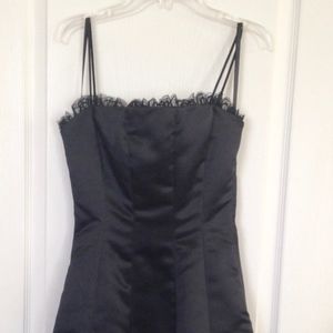 BCBG Max Azria Black Dress with Tulle, Size 0